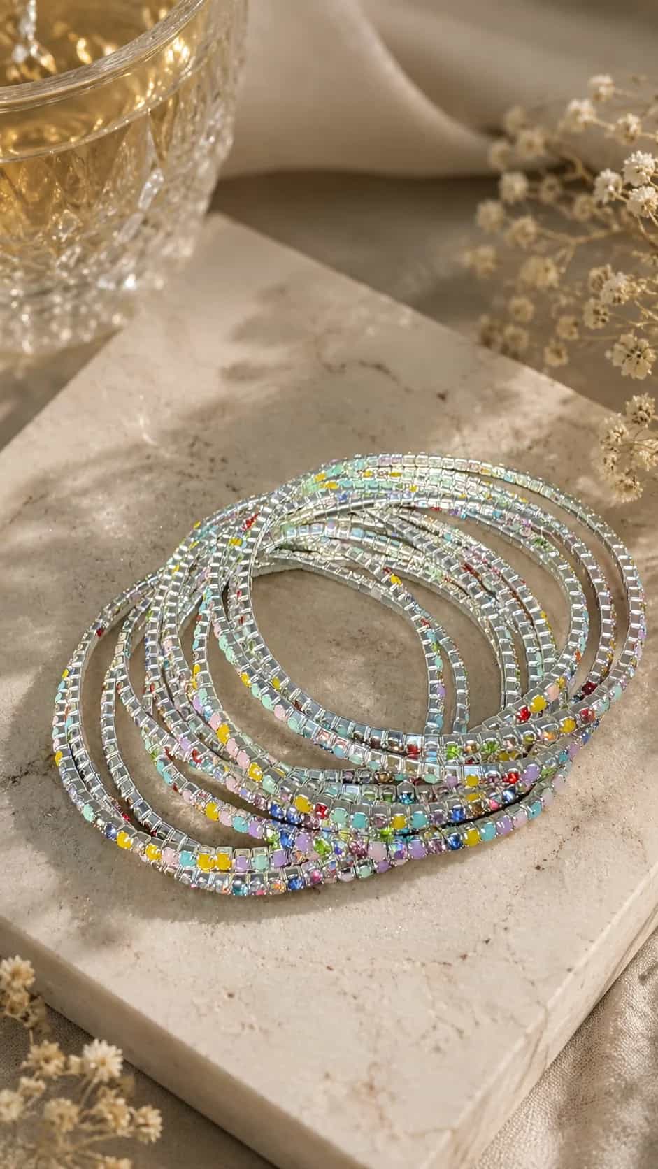 Samyantak Rainbow Beaded Bracelet