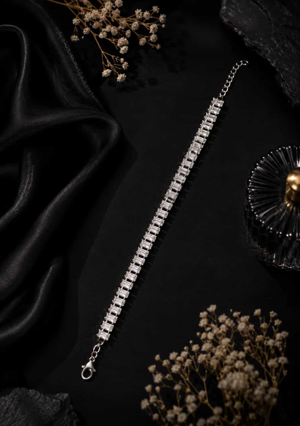 Crystal Baguette Tennis Bracelet