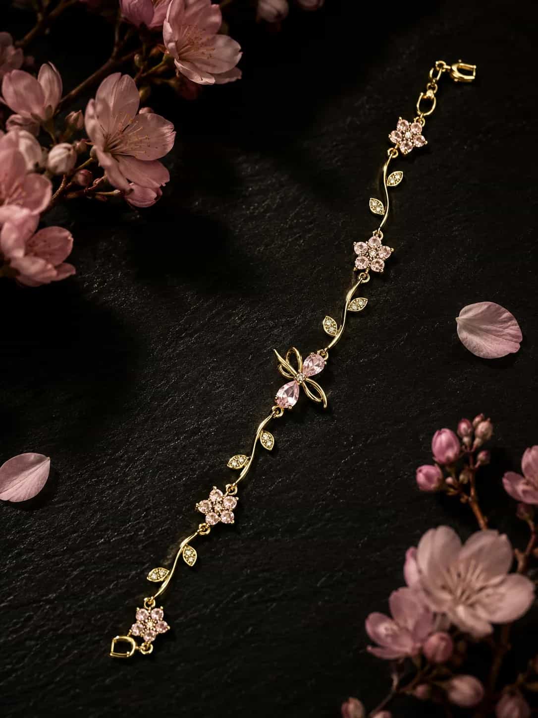 Blossom Vine Crystal Bracelet