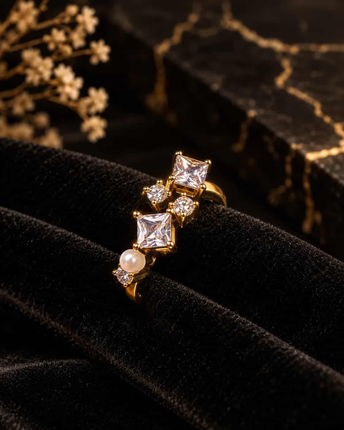 Crystal Multi-Stone Ring